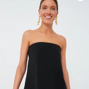 Tuckernuck Strapless Noir Crepe Marin Top size XS